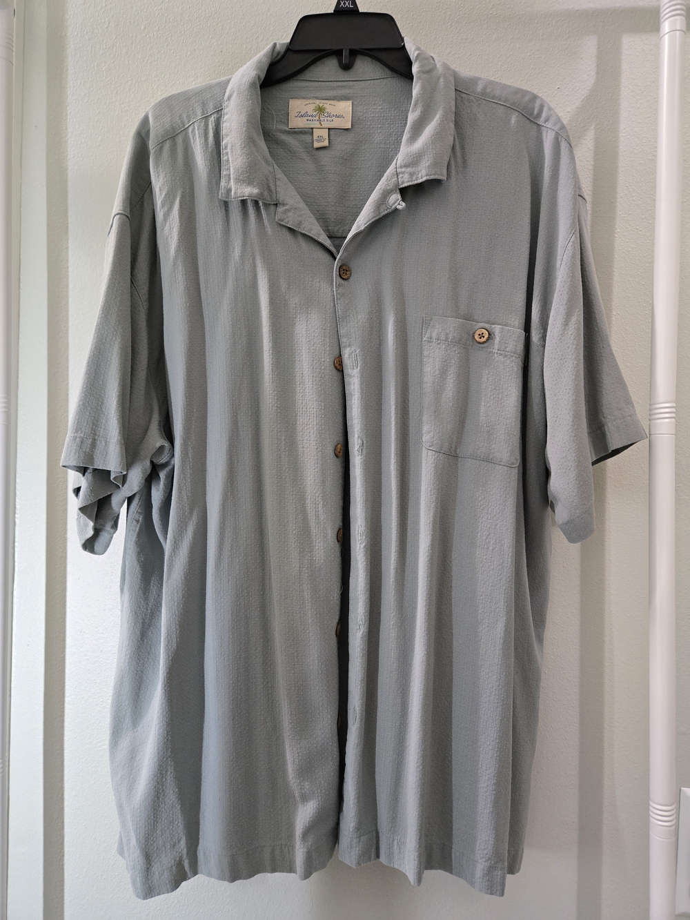 Tommy Bahama Light Sage Green Short-Sleeve Button-Down Shirt